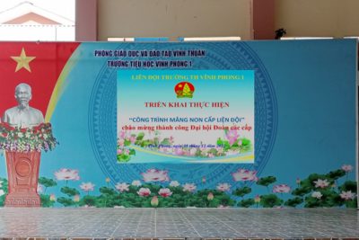 Thực hiện “Công trình măng non cấp liên đội” chào mừng Thàng công Đại hội Đoàn TNCS Hồ Chí Minh