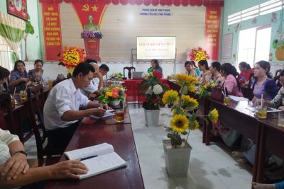 Trường TH Vĩnh Phong 1- Hội nghị cán bộ viên chức năm học 2023-2024